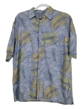 Bamboo Cay Vintage Hawaiian Shirt Mens Medium Button Down Short Sleeve Shirt